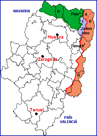 Mapa linguistic Arago